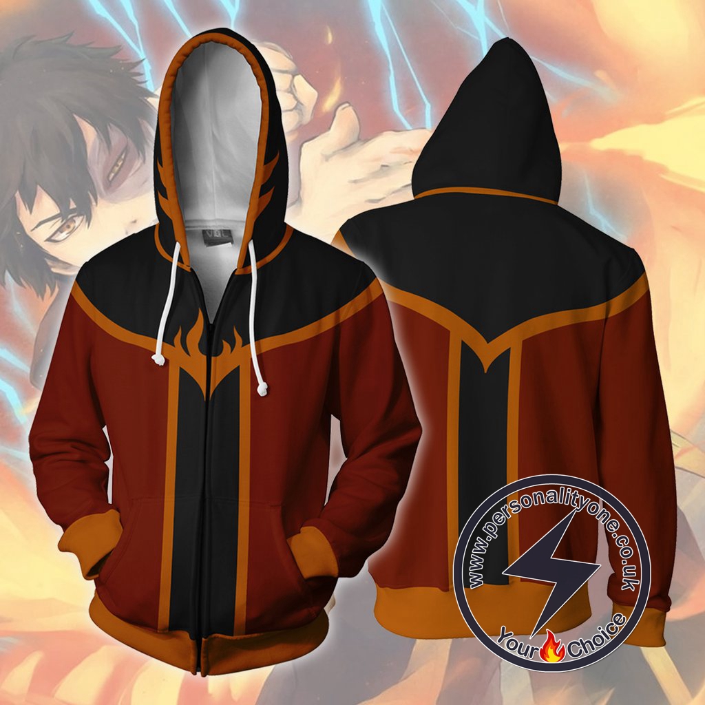 Avatar The Last Airbender Zuko Zip Up Hoodie Jacket